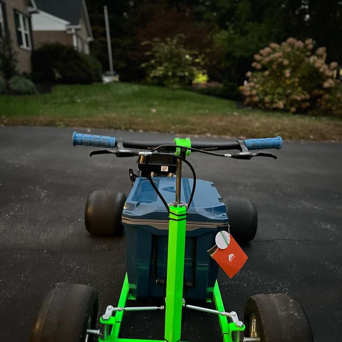 Cooler Carts powder coating