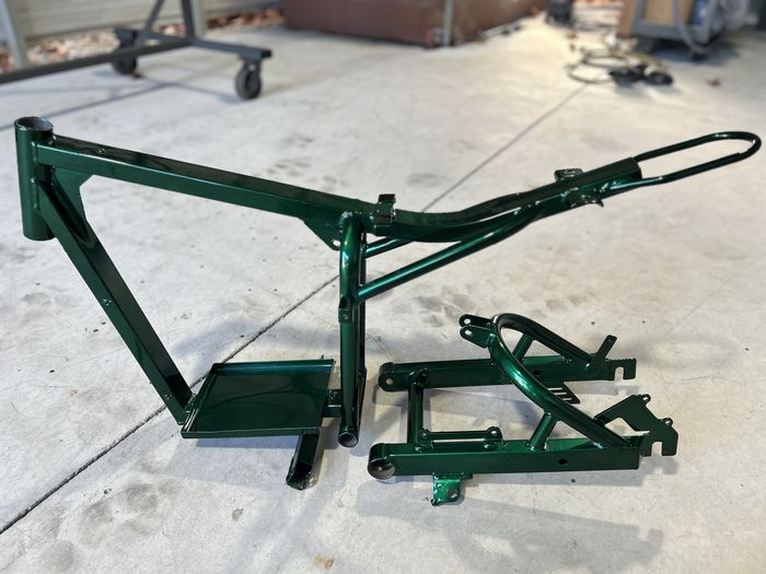 Frames powder coating by Pasadena Powder Coating