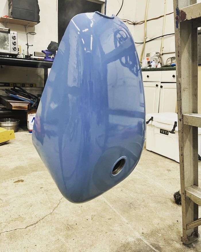 Motorcycle powder coating by Pasadena Powder Coating